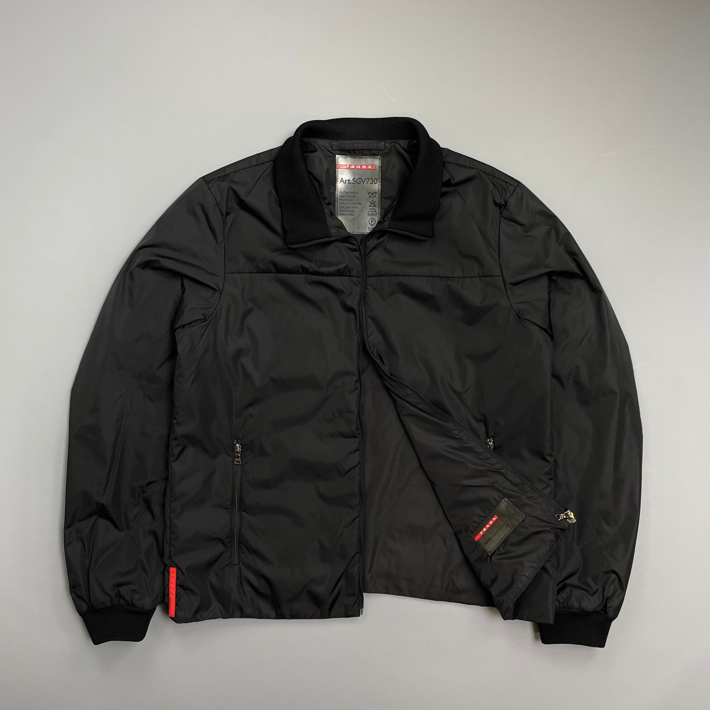 Prada Sport Navy 2006 Goretex 3-in-1 Nylon Padded Bomber Liner Trench Overcoat
