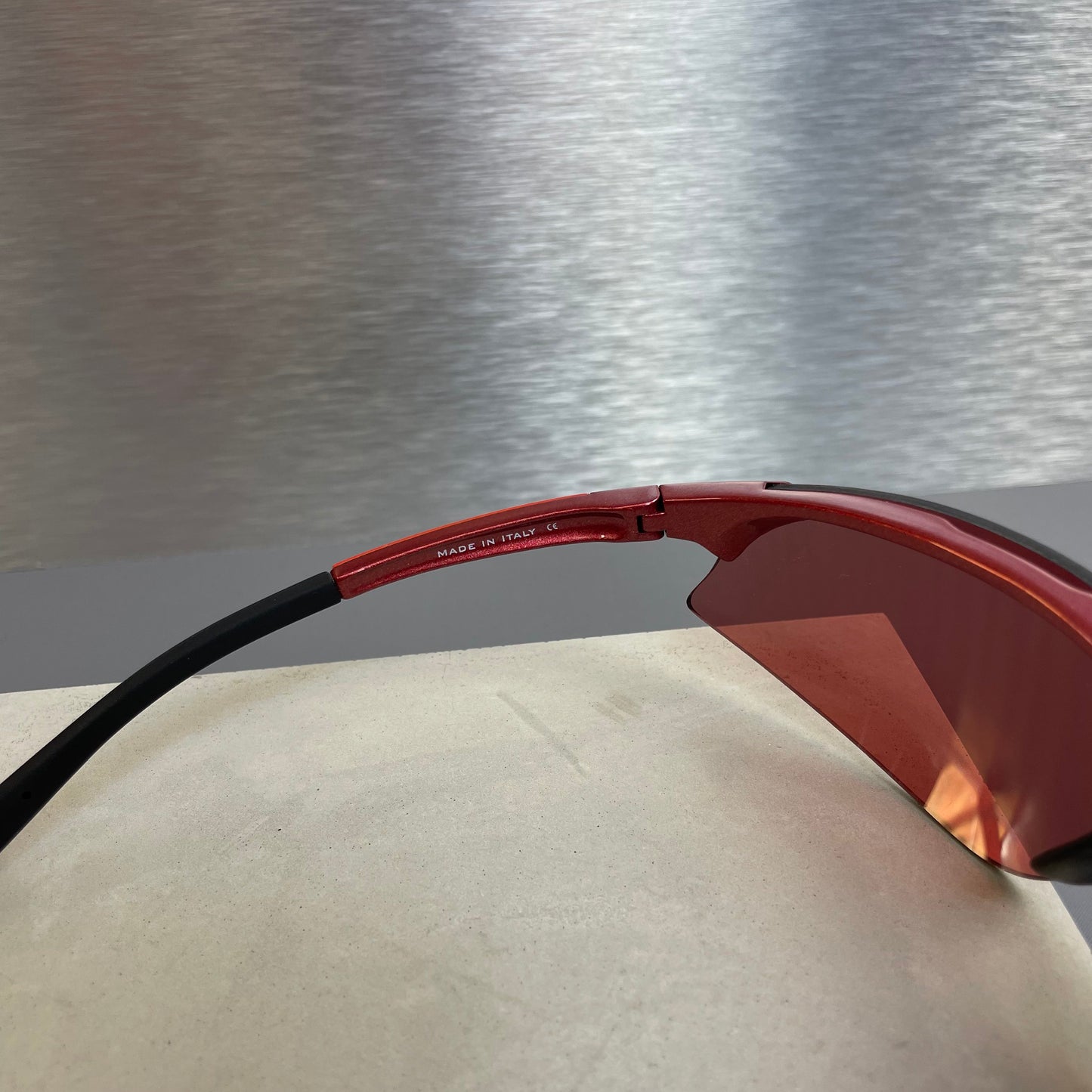 Prada Sport Red Wrap Racing Sunglasses