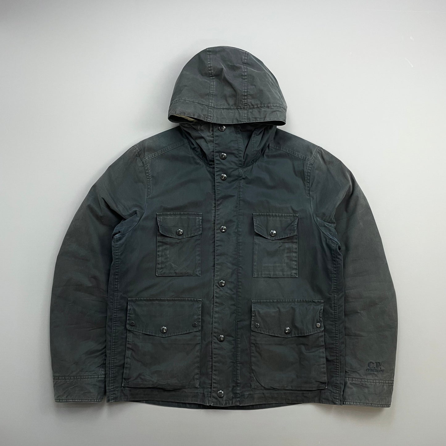 C.P. Company Black Multi-Pocket MTP Liner Hooded Jacket