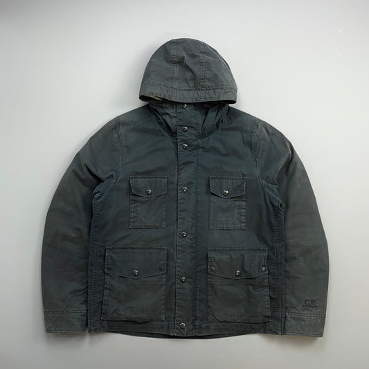 C.P. Company Black Multi-Pocket MTP Liner Hooded Jacket