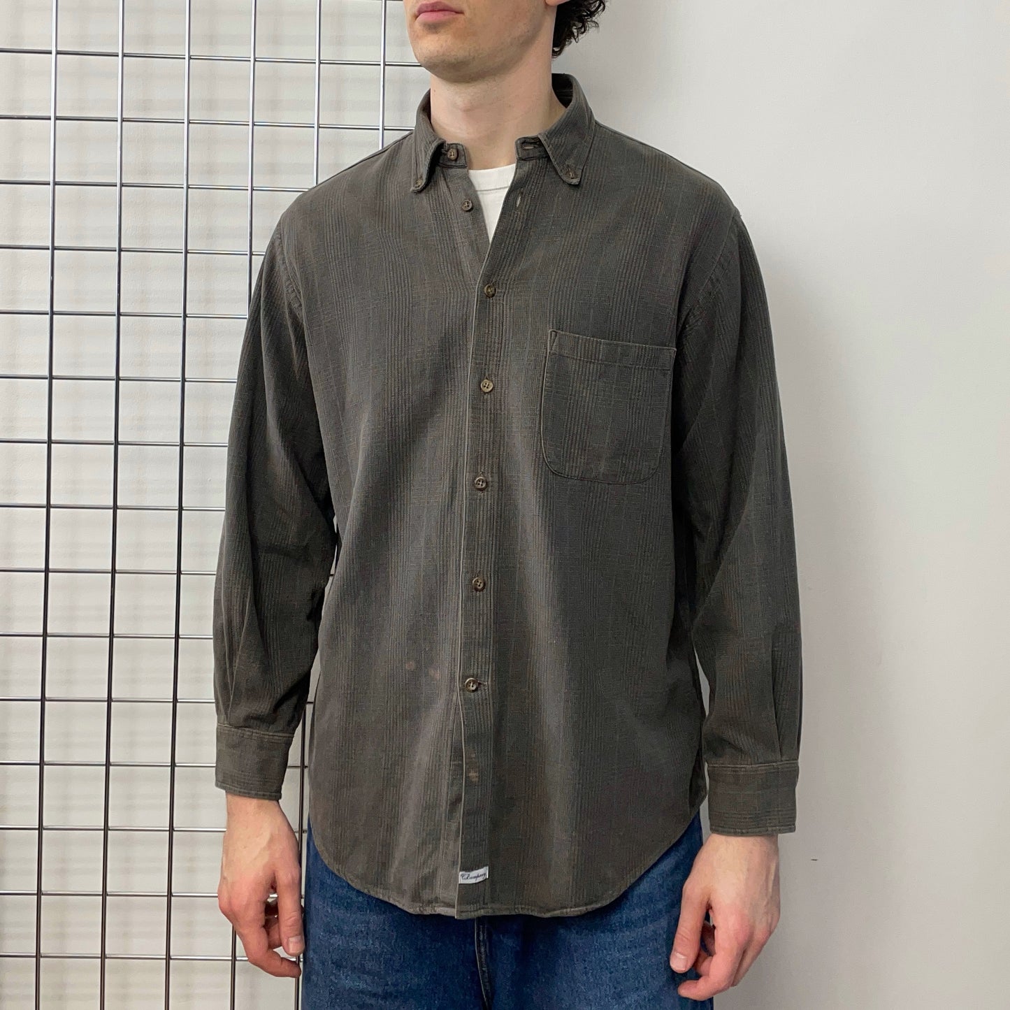 C.P. Company Grey 90s Check Shirt