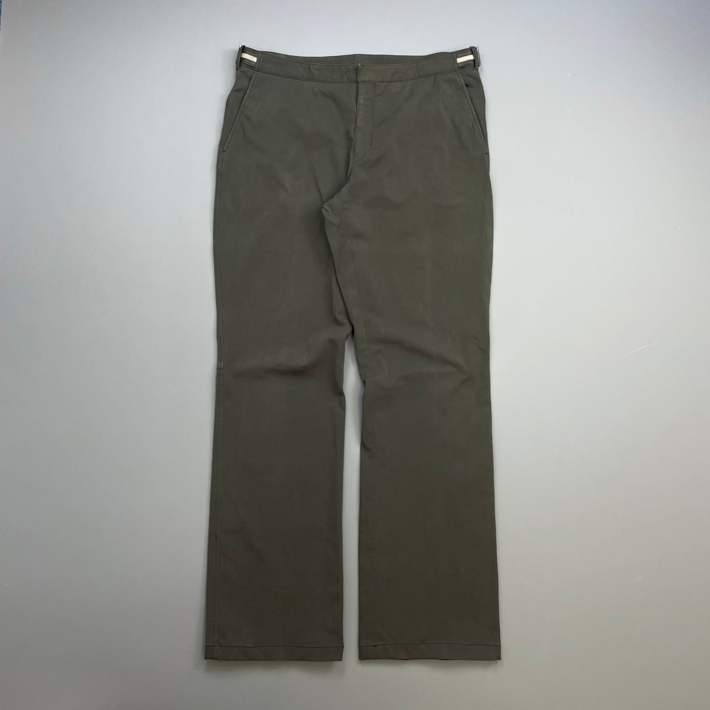 Prada Sport Grey 00s Wide Leg Adjustable Waist Trousers