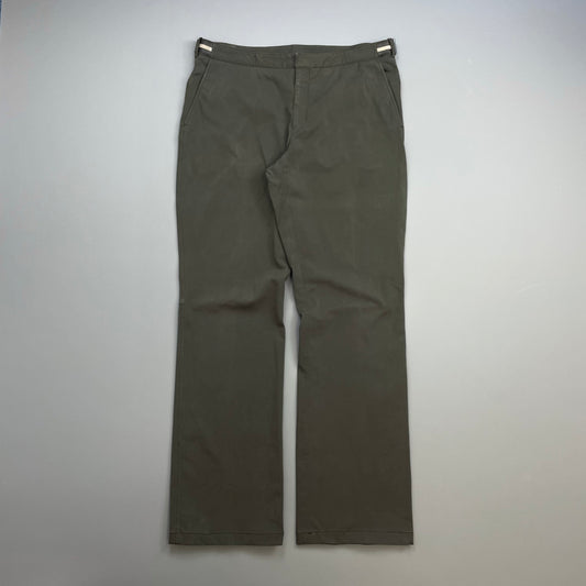 Prada Sport Grey 00s Wide Leg Adjustable Waist Trousers