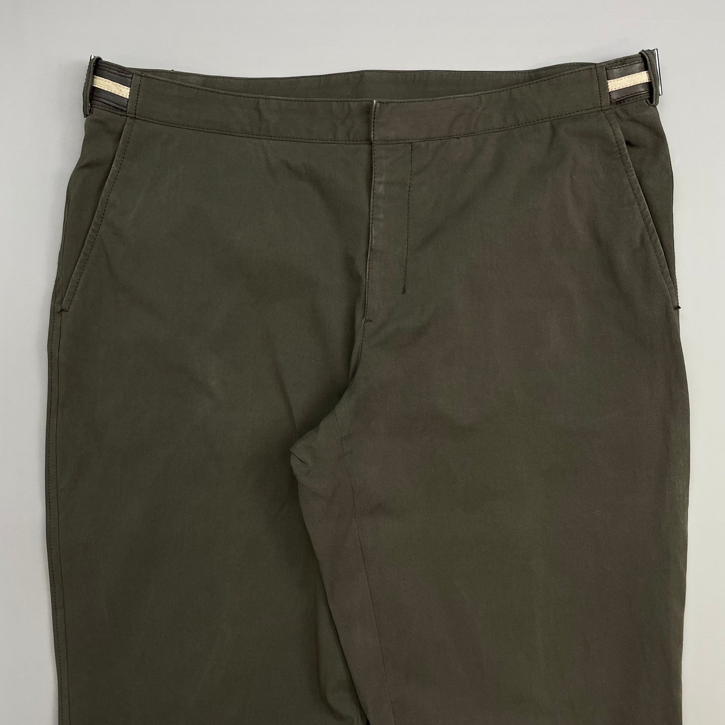 Prada Sport Grey 00s Wide Leg Adjustable Waist Trousers