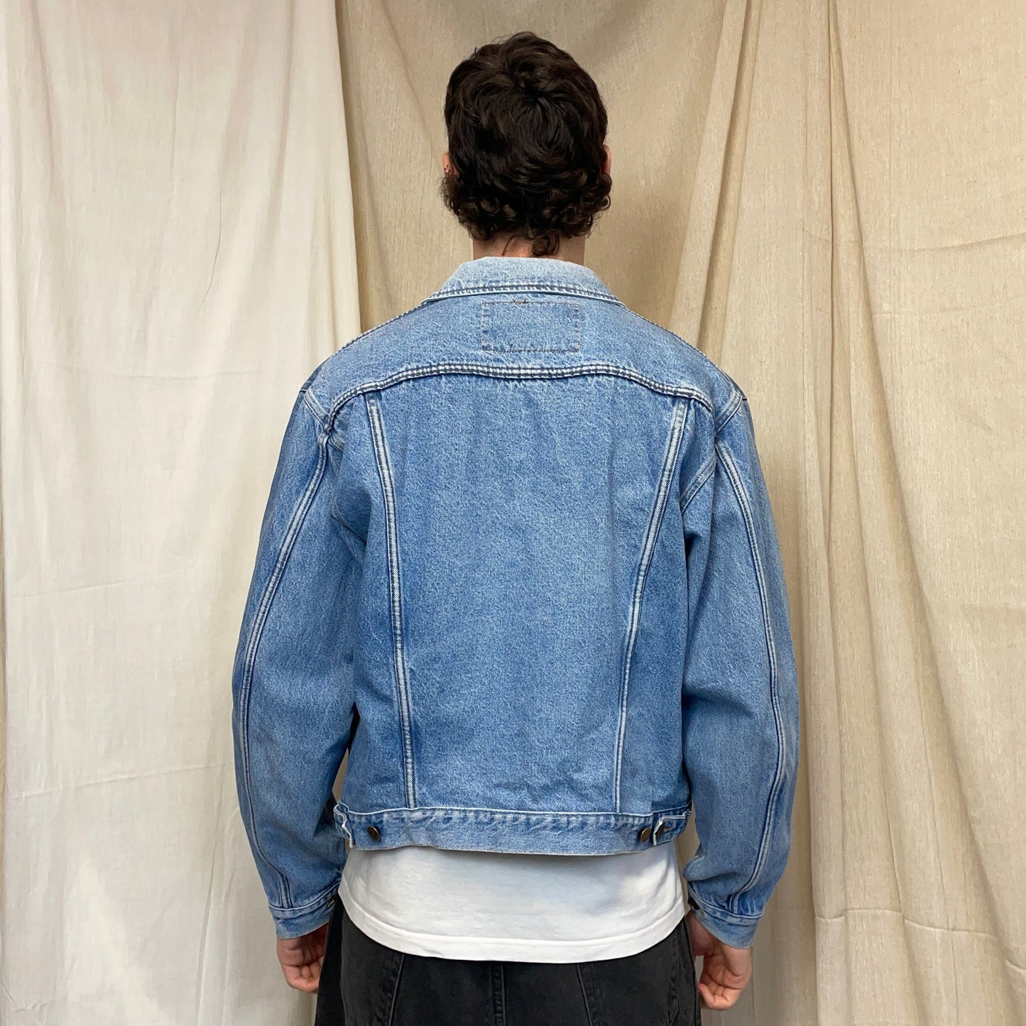 Armani Jeans Blue 90s Denim Trucker Jacket