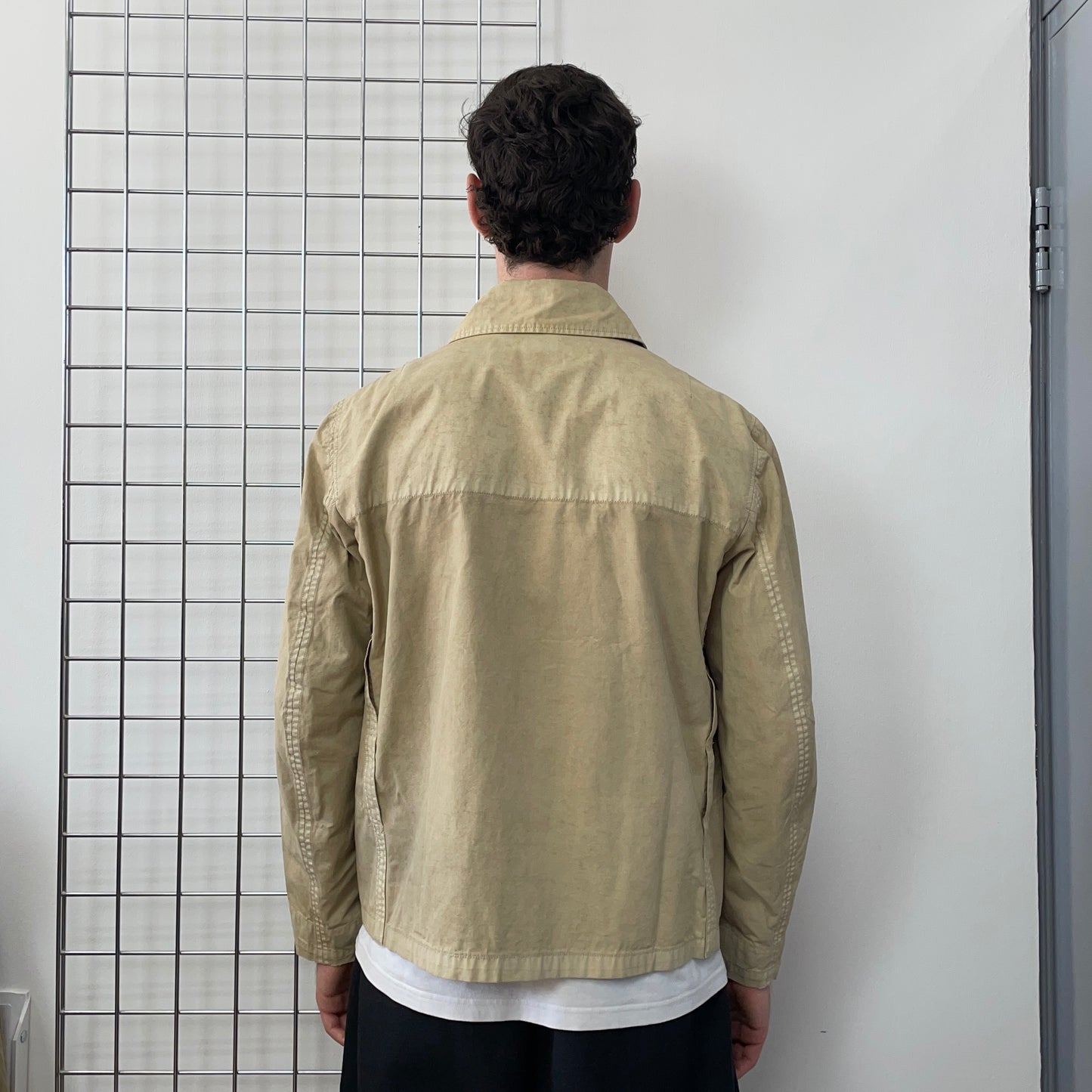C.P. Company Beige SS03 Wax Harrington Jacket