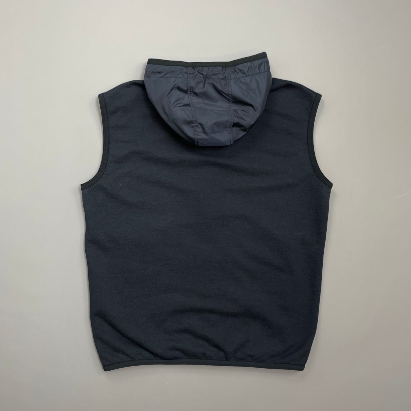Prada Sport Navy 2018 Nylon Panelled Hooded Gilet Vest