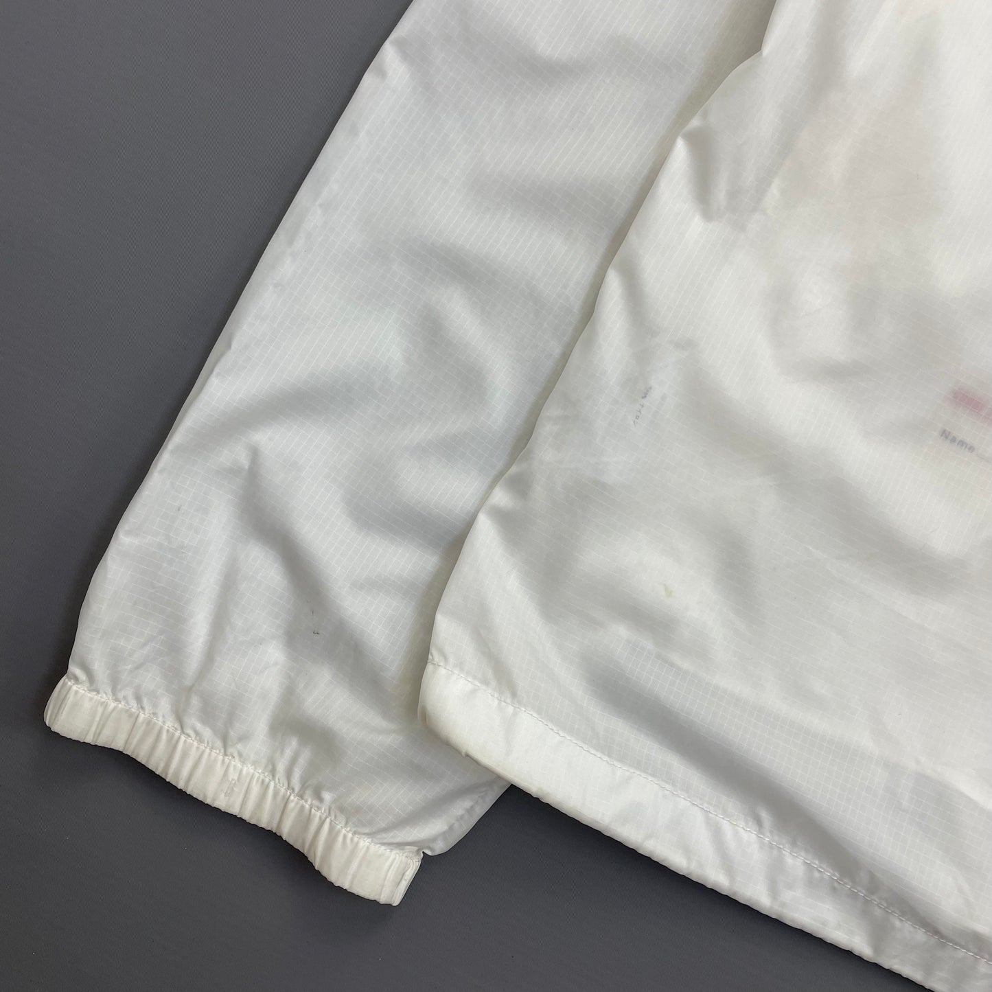 Prada Sport White 2007 Lightweight Nylon Hooded Windbreaker Jacket