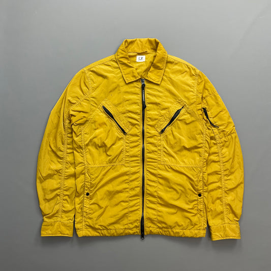 C.P. Company Mustard Yellow Chrome Nylon Lined Overshirt Jacket