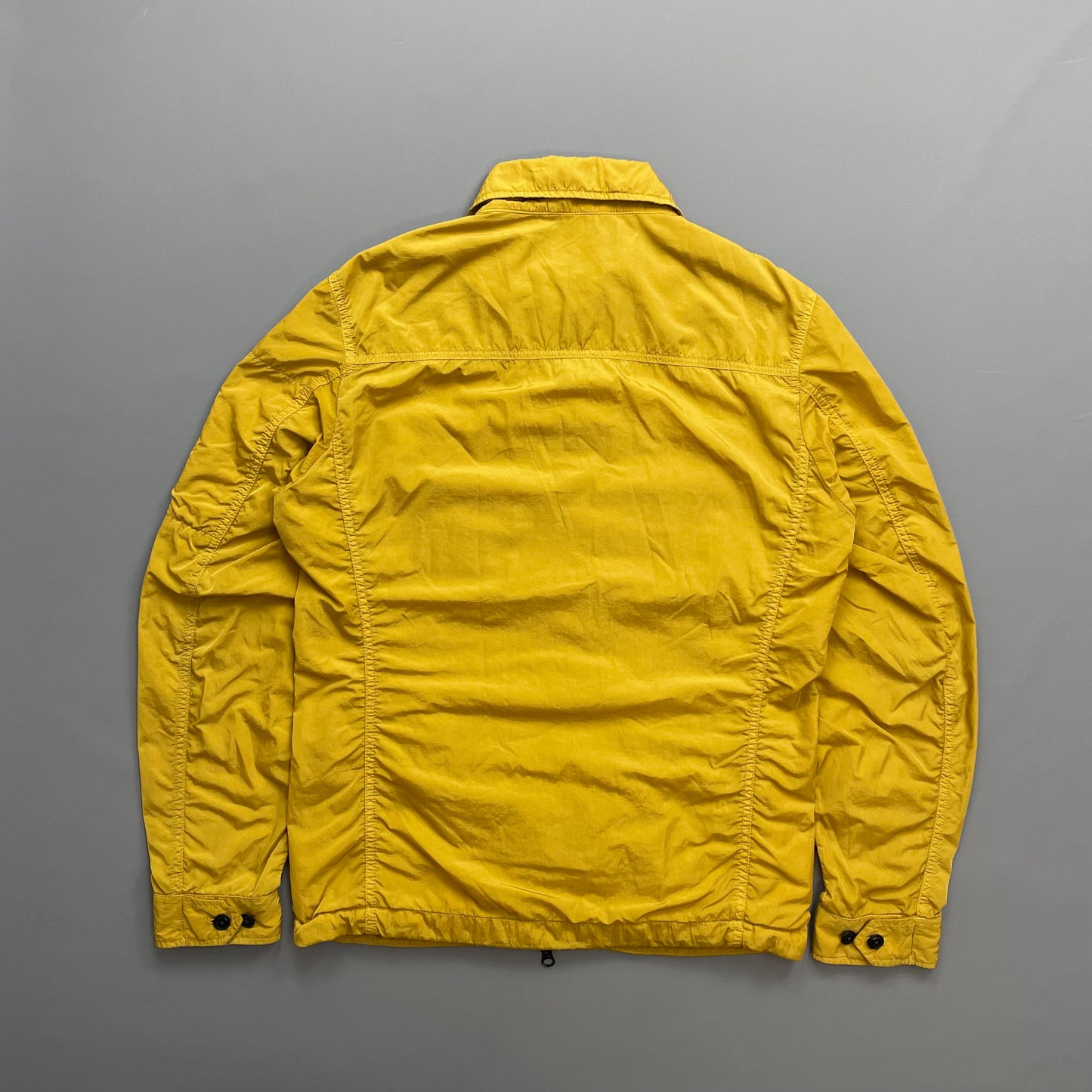 C.P. Company Mustard Yellow Chrome Nylon Lined Overshirt Jacket