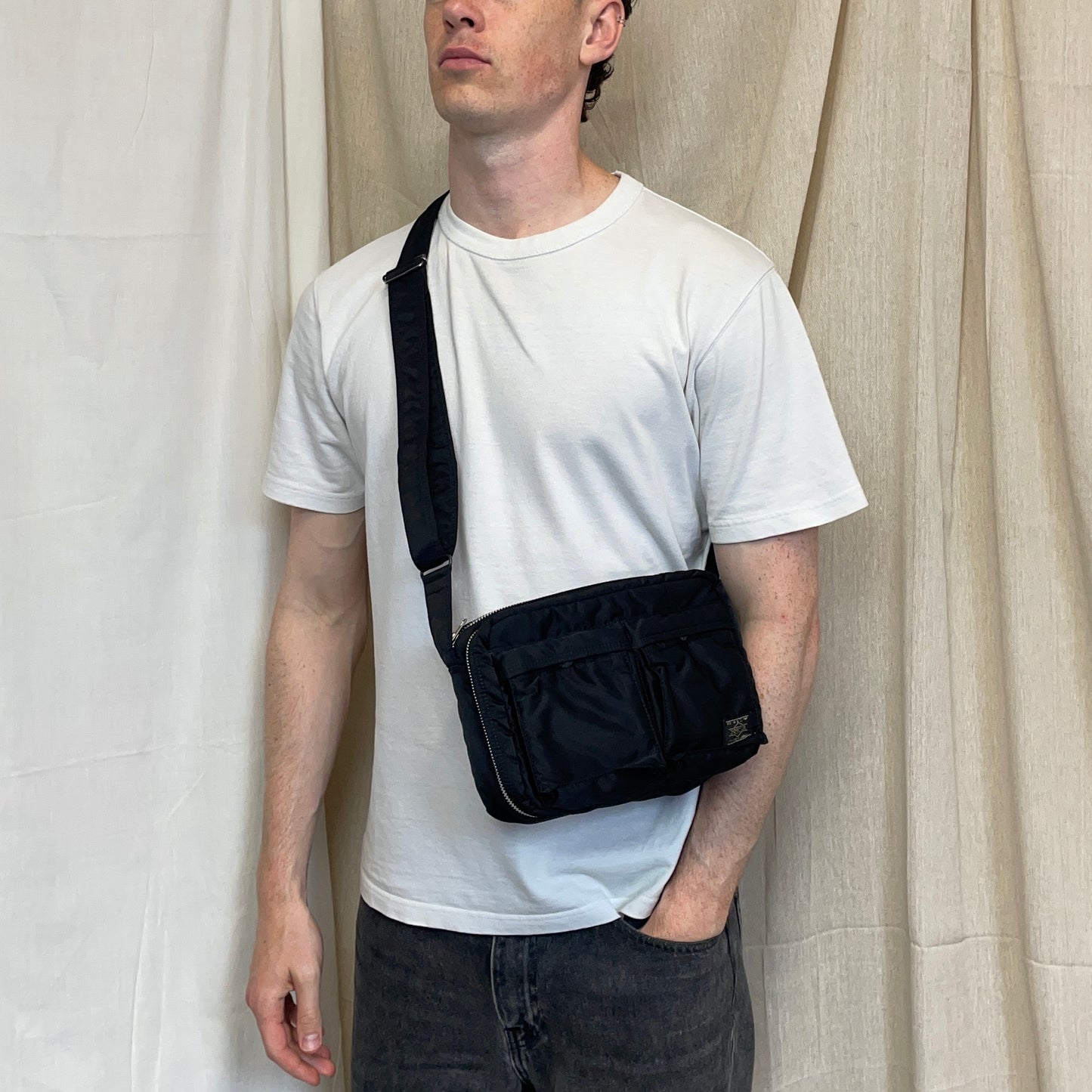 Porter Yoshida & Co. Black Nylon Tanker Crossbody Shoulder Bag