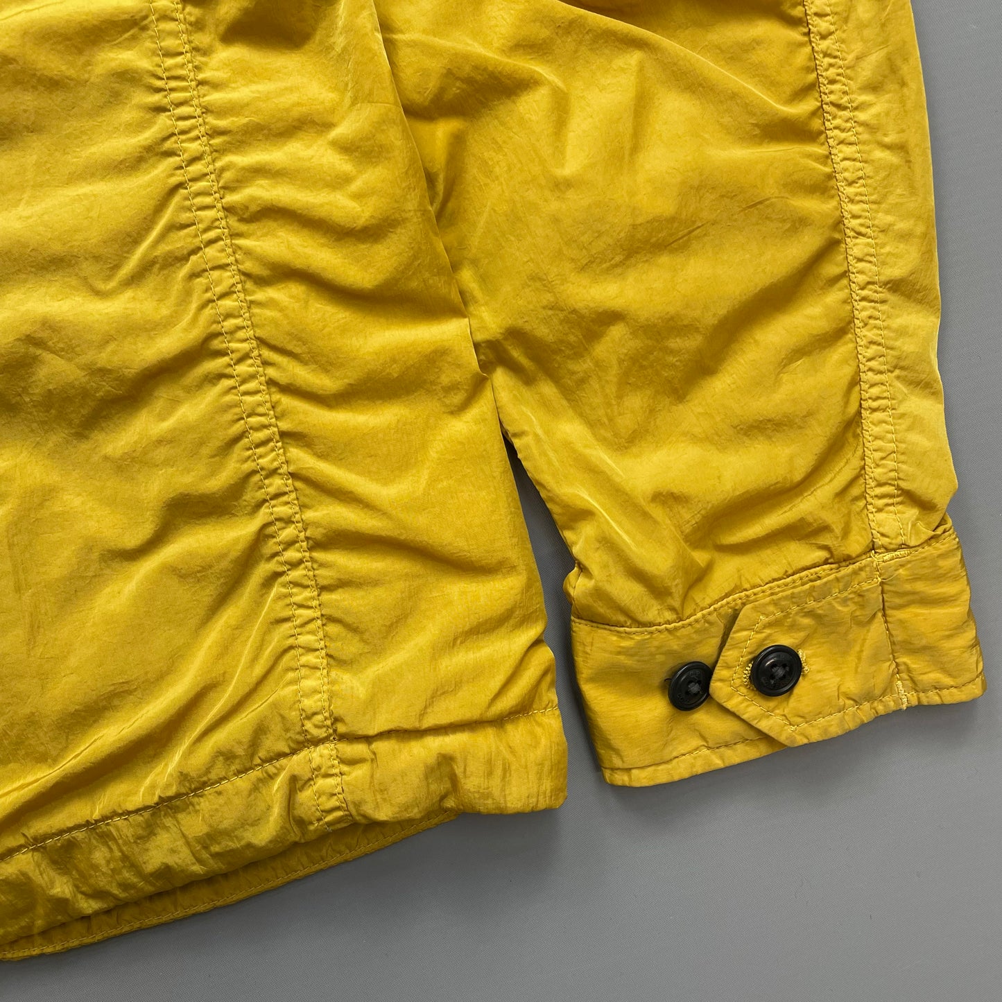 C.P. Company Mustard Yellow Chrome Nylon Lined Overshirt Jacket