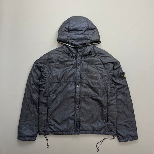 Stone Island Navy AW10 Nylon Spalmatura Lined Hooded Jacket