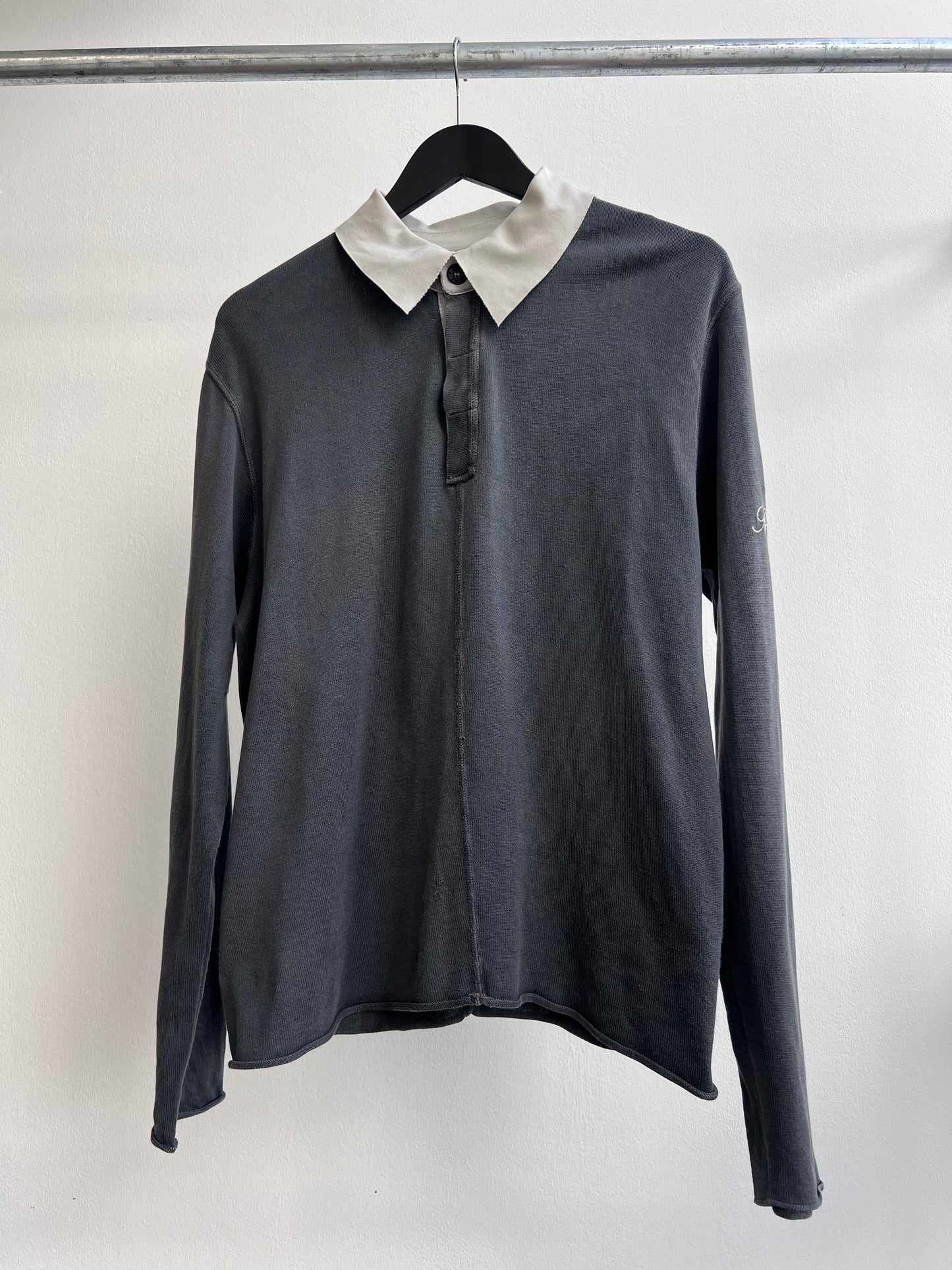 Stone Island 00s Script Collared Jumper