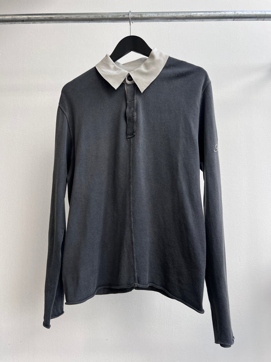 Stone Island 00s Script Collared Jumper