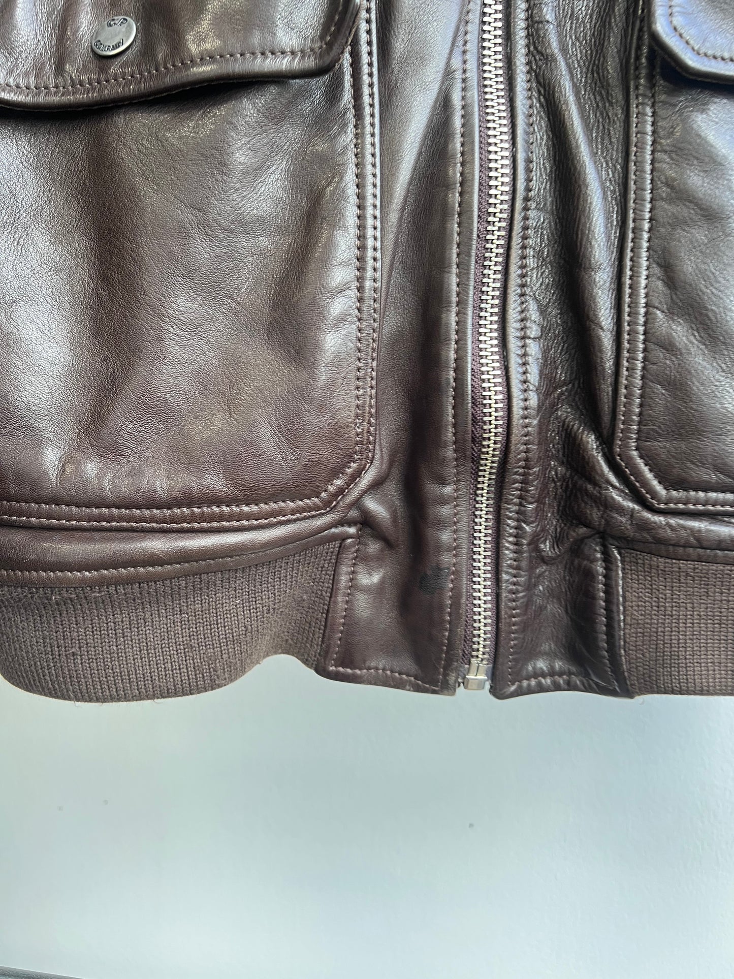 C.P. Company AW06 Leather Aviator Bomber Jacket