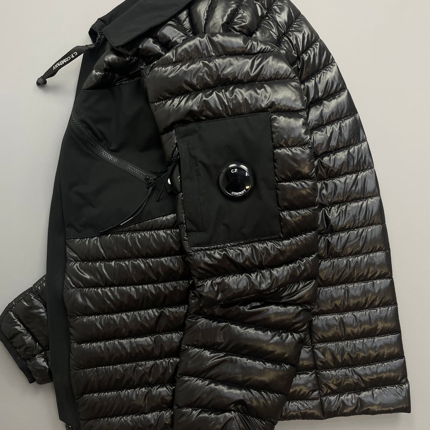 C.P. Company Black DD Shell Midweight Puffer Overshirt Jacket