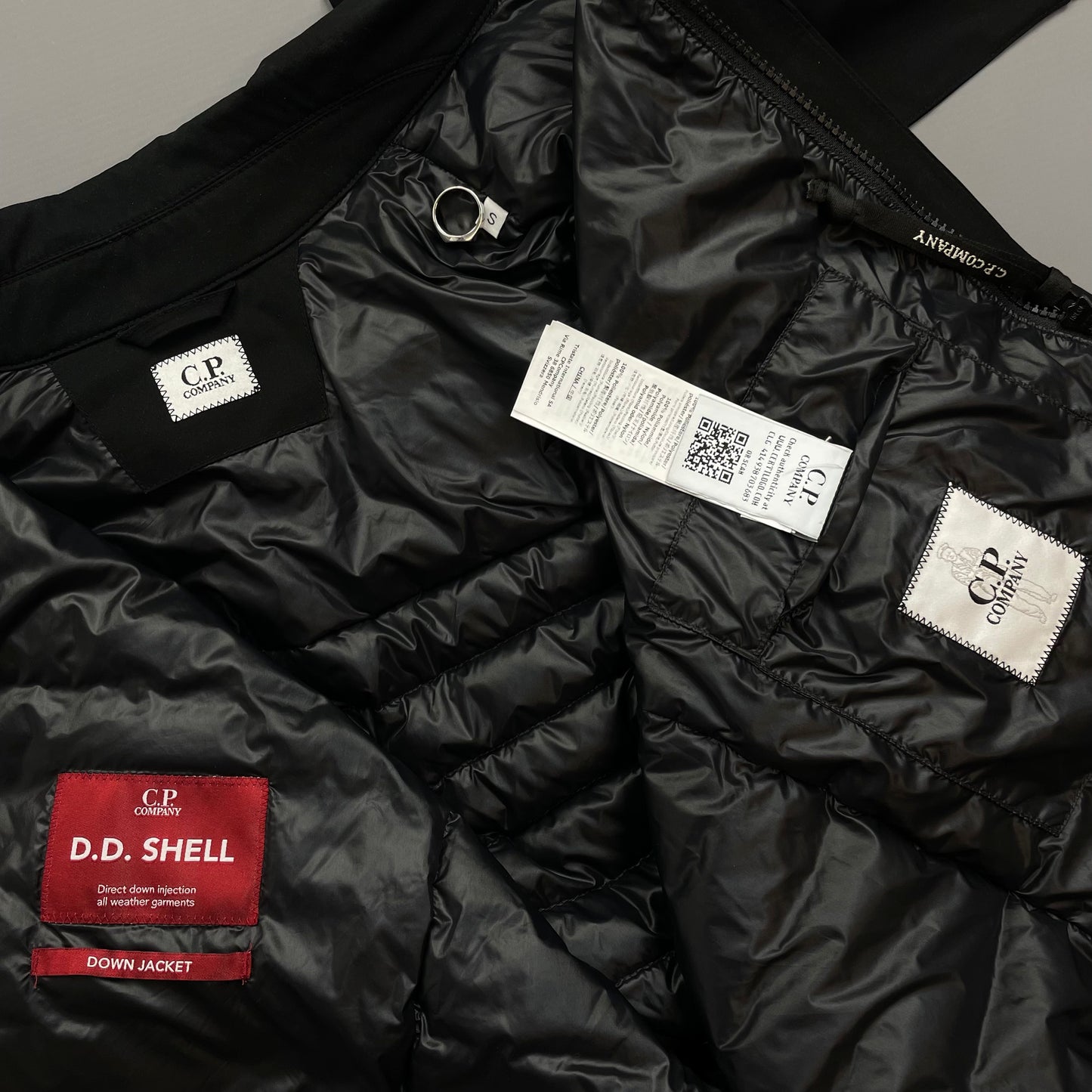 C.P. Company Black DD Shell Midweight Puffer Overshirt Jacket