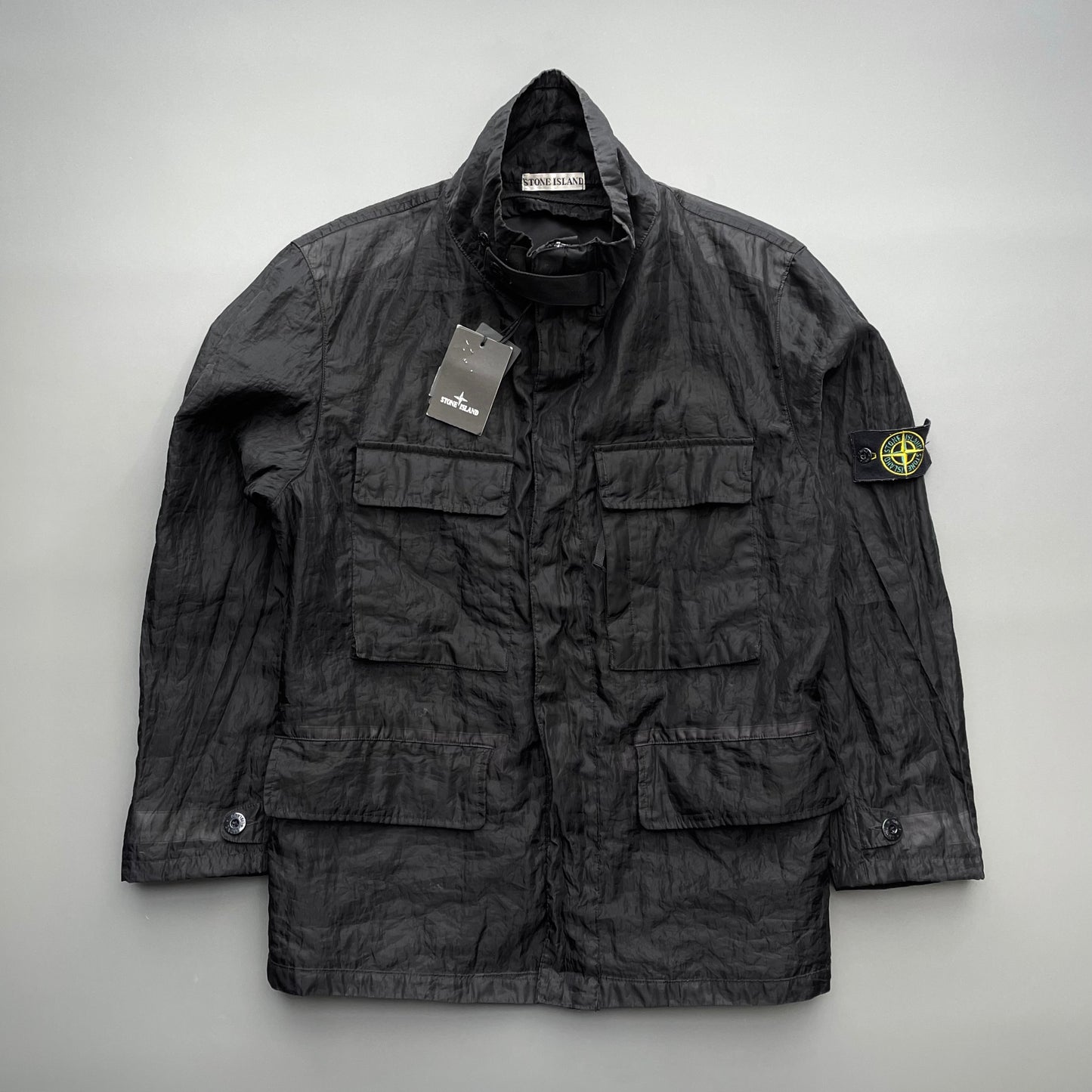 Stone Island Black AW02 Monofilament Nylon Field Jacket