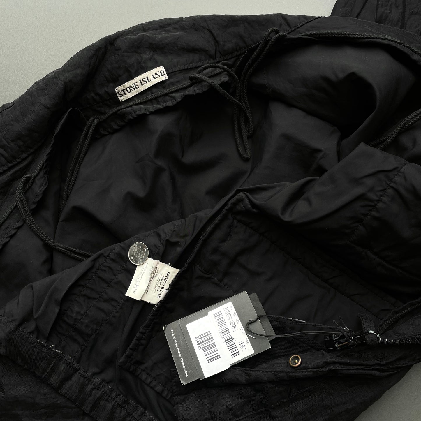 Stone Island Black AW02 Monofilament Nylon Field Jacket