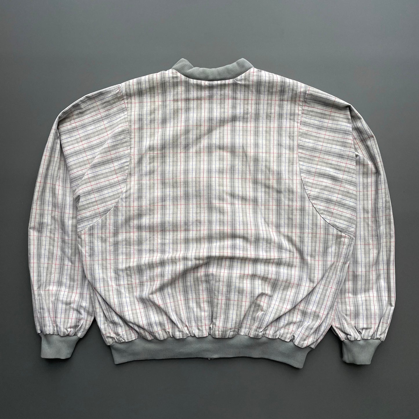 Lacoste Chemise Green & Plaid 90s Reversible Bomber Jacket