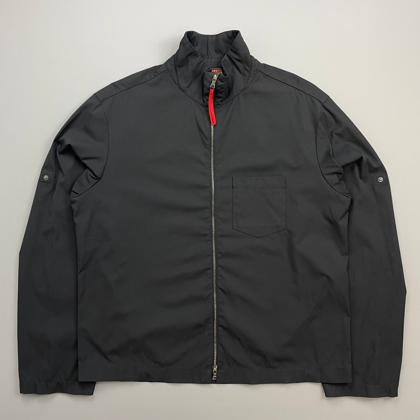 Prada Sport Navy 00s Lightweight Adjustable Sleeve Overshirt Jacket