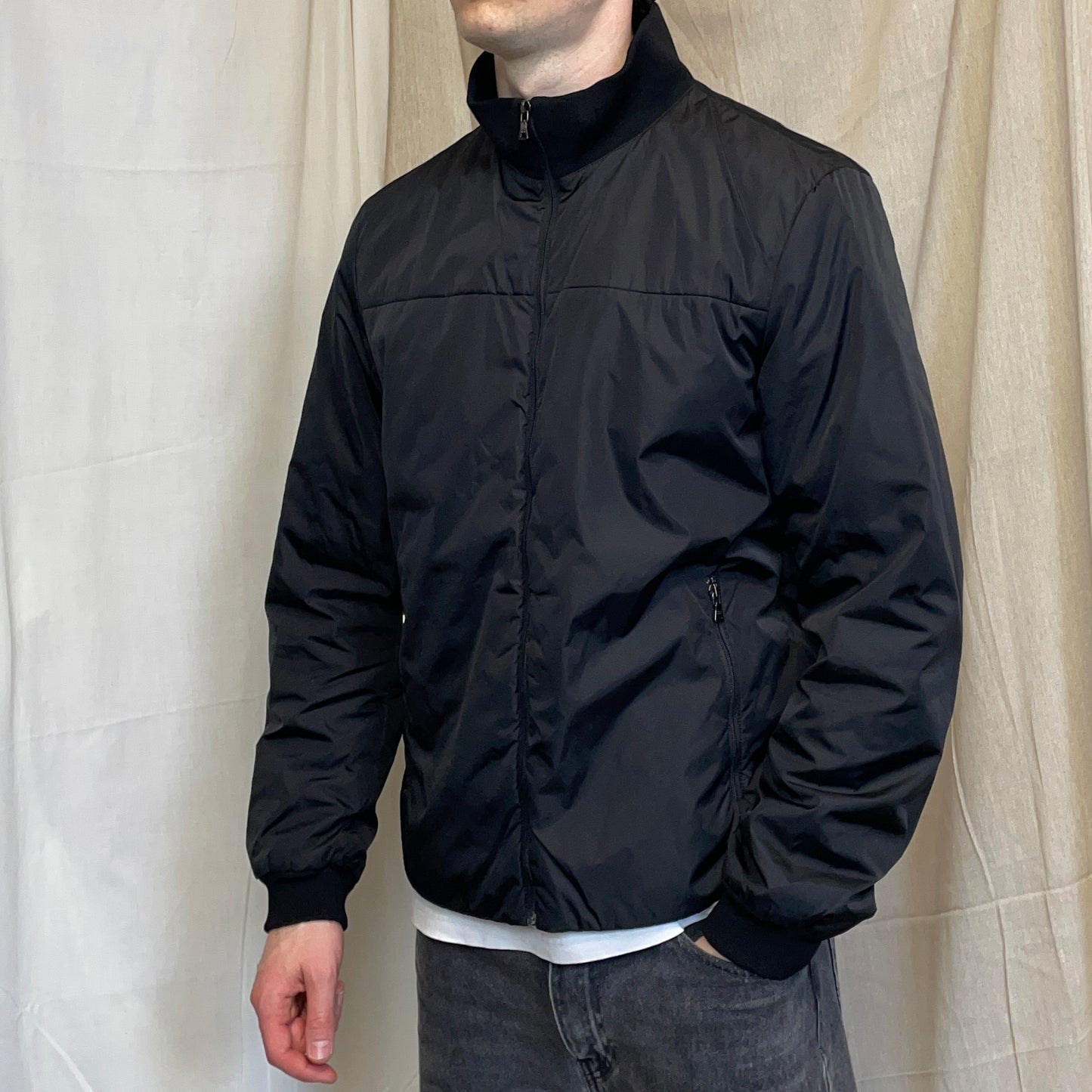 Prada Sport Navy 2006 Goretex 3-in-1 Nylon Padded Bomber Liner Trench Overcoat