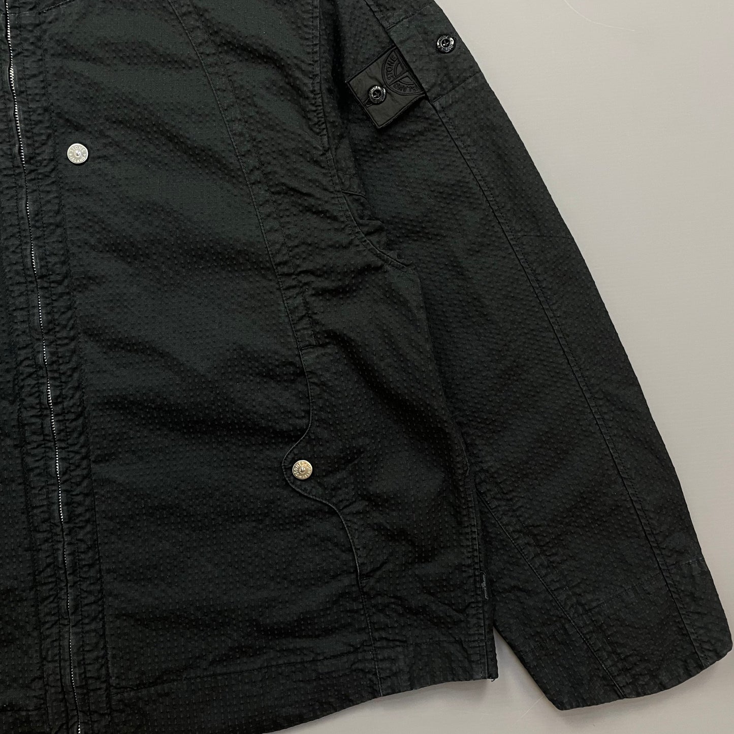 Stone Island Black SS23 Shadow Project CO NY Ripstop-TC Hooded Jacket