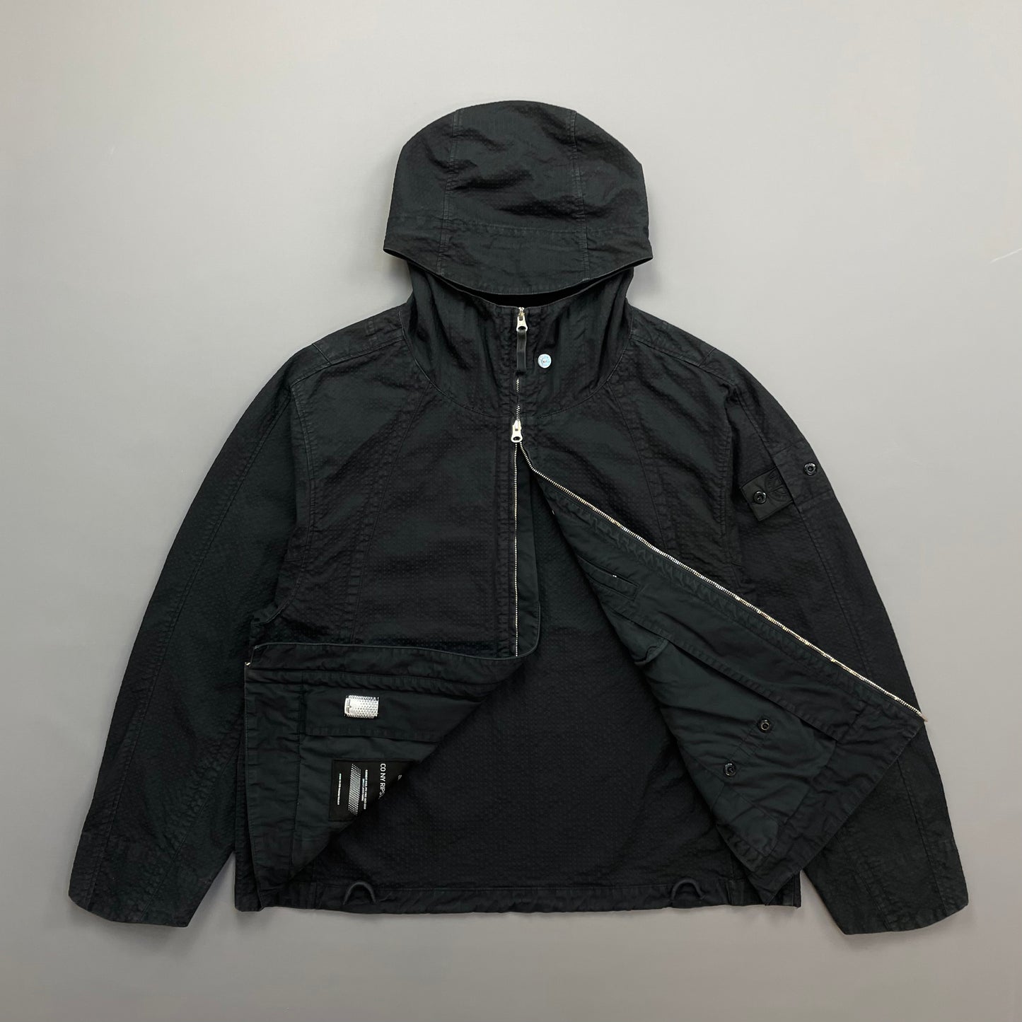 Stone Island Black SS23 Shadow Project CO NY Ripstop-TC Hooded Jacket