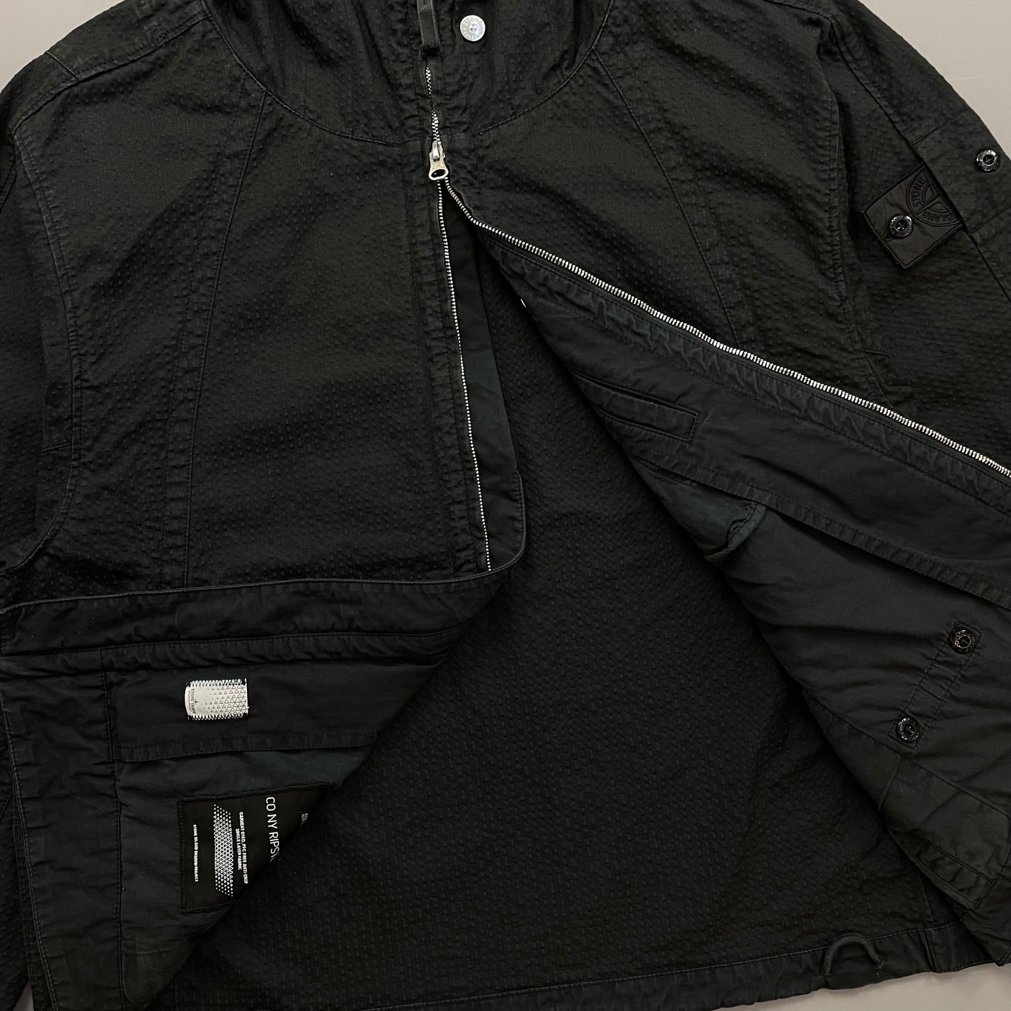 Stone Island Black SS23 Shadow Project CO NY Ripstop-TC Hooded Jacket