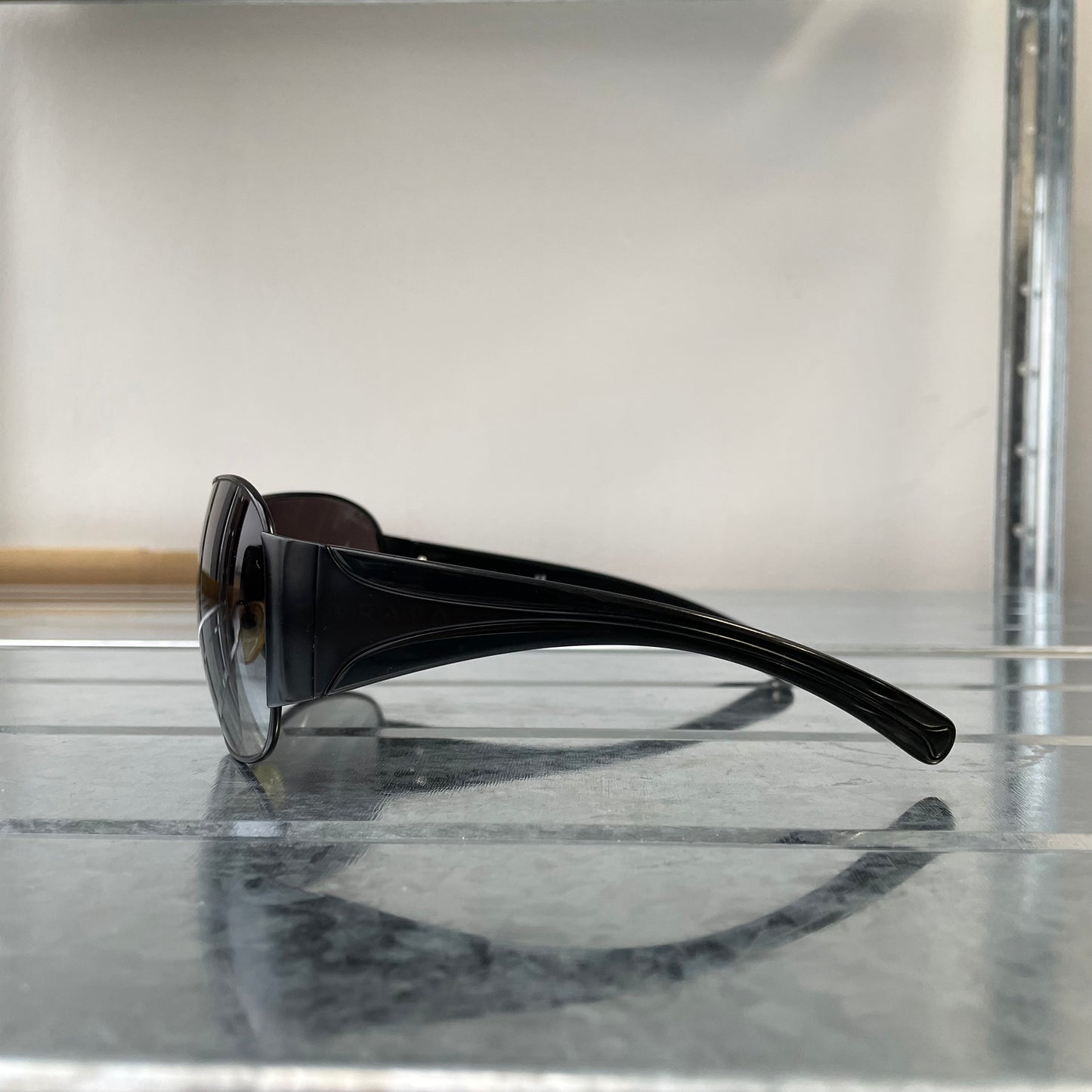 Prada Sport Black 00s Shield Sunglasses
