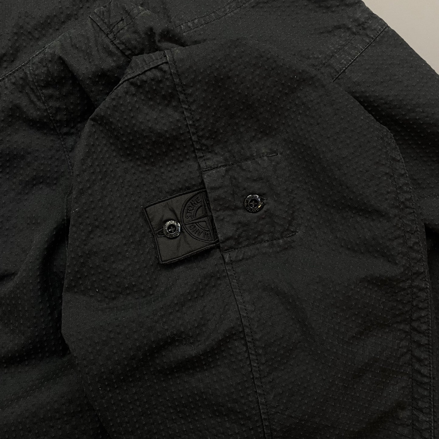 Stone Island Black SS23 Shadow Project CO NY Ripstop-TC Hooded Jacket
