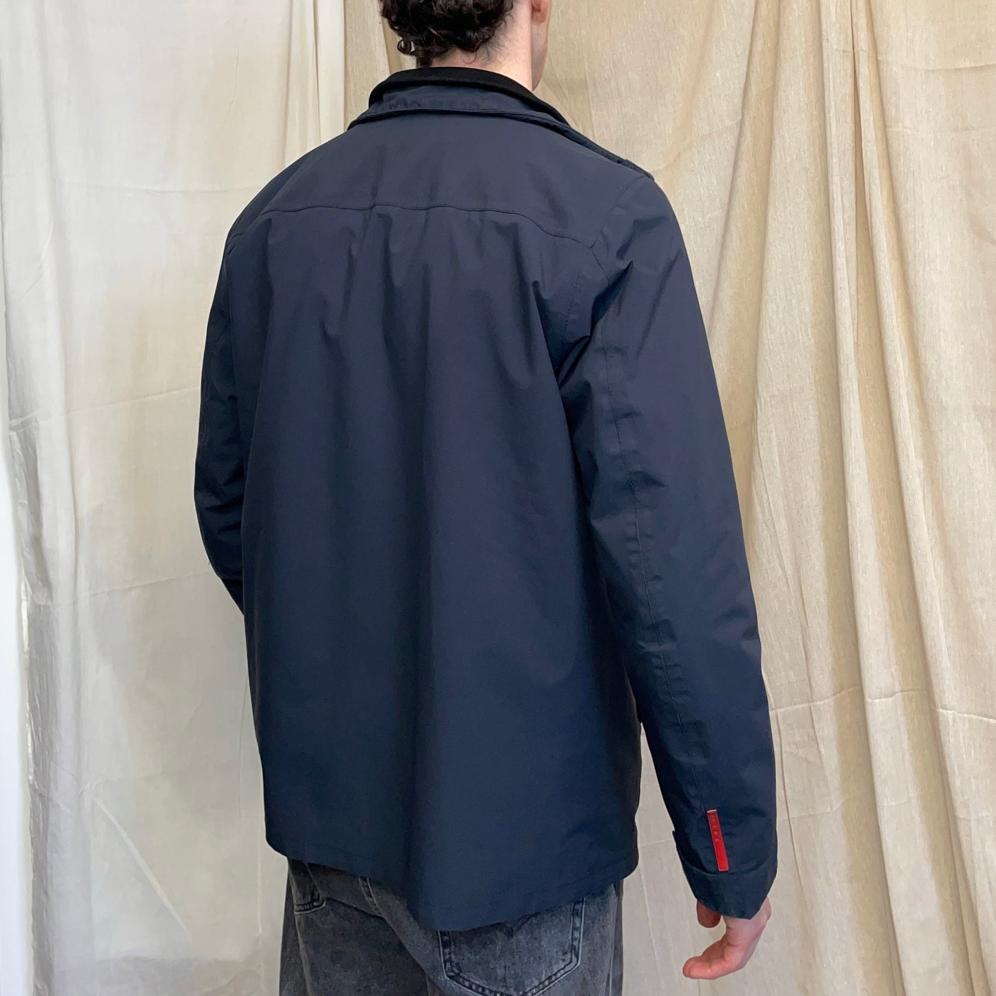 Prada Sport Navy 2006 Goretex 3-in-1 Nylon Padded Bomber Liner Trench Overcoat