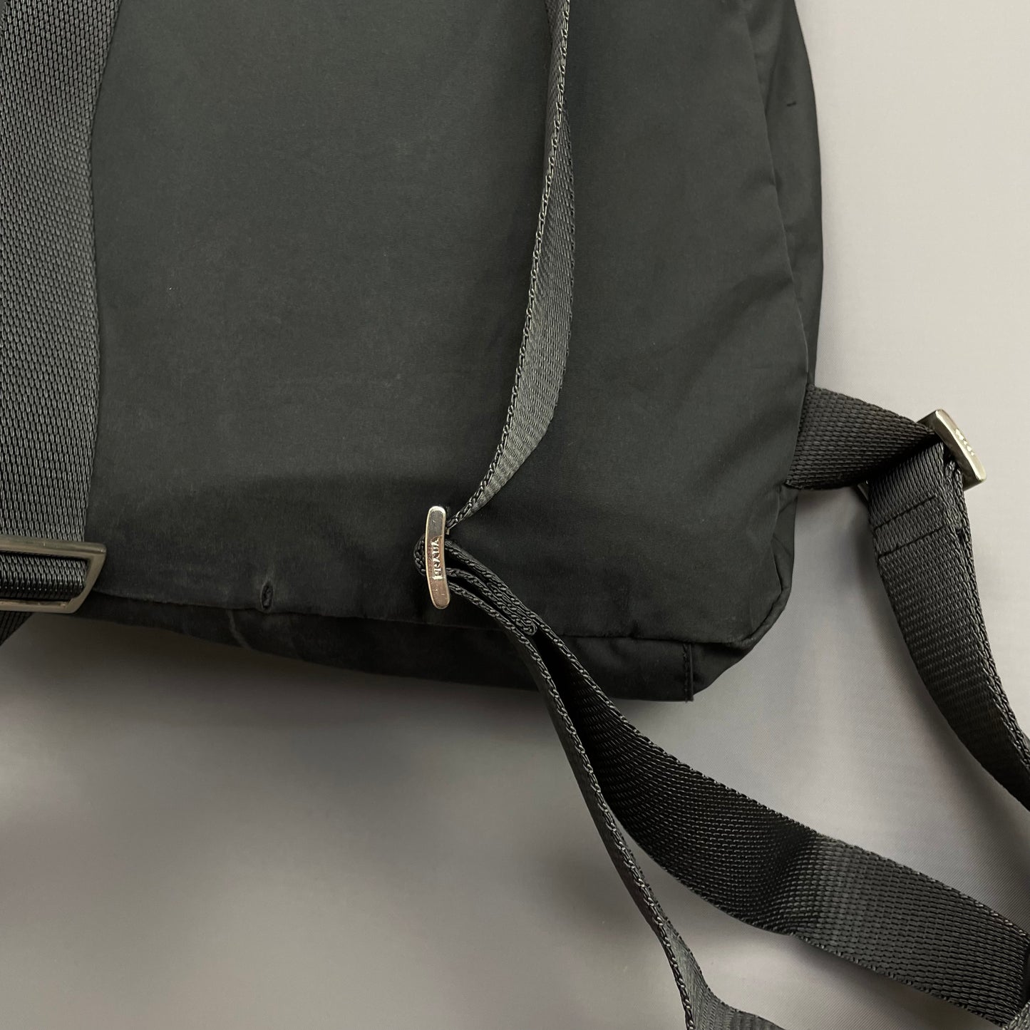 Prada Sport Grey & Black Mesh Backpack