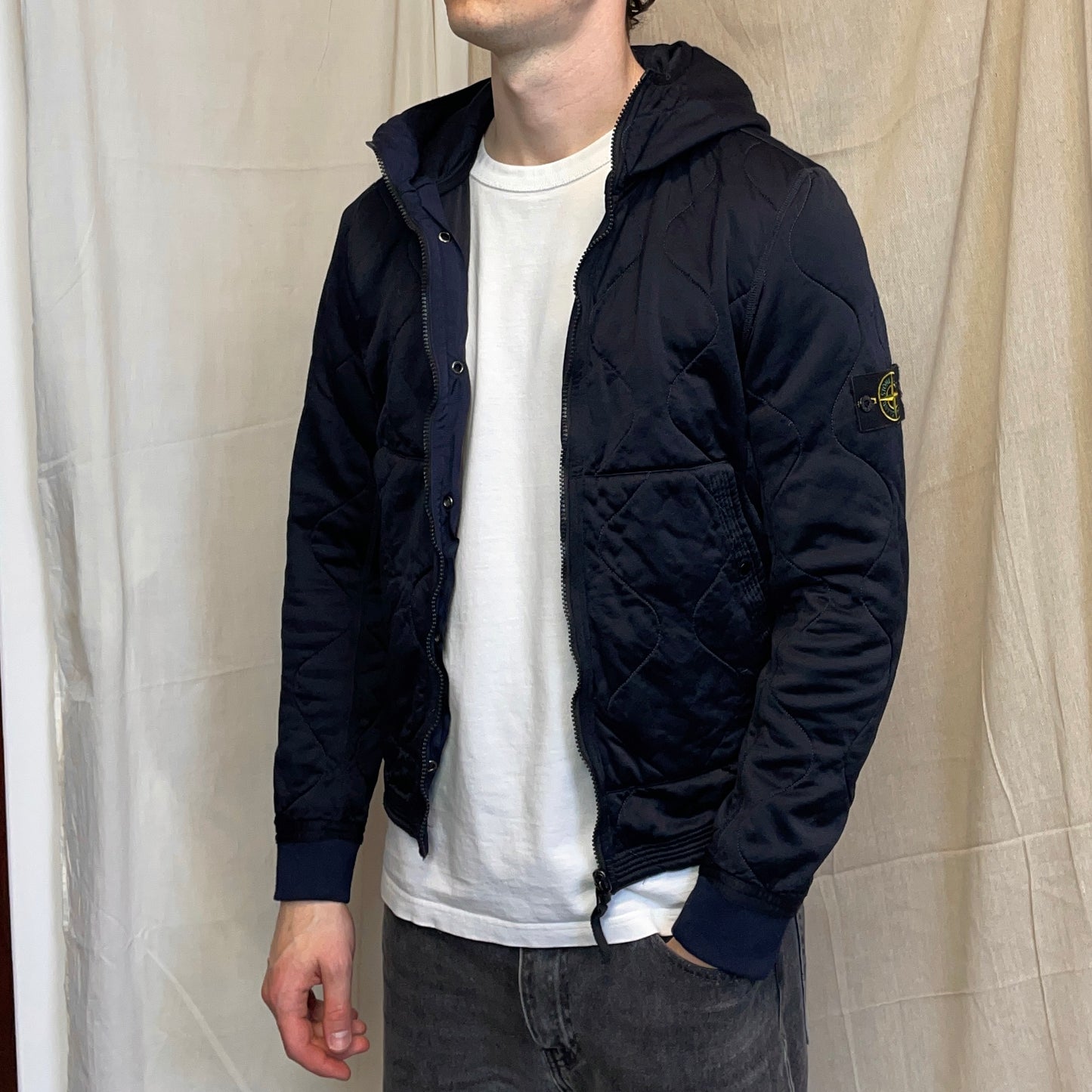 Stone Island Navy Blue AW11 Presidents Nylon Hood Jacket