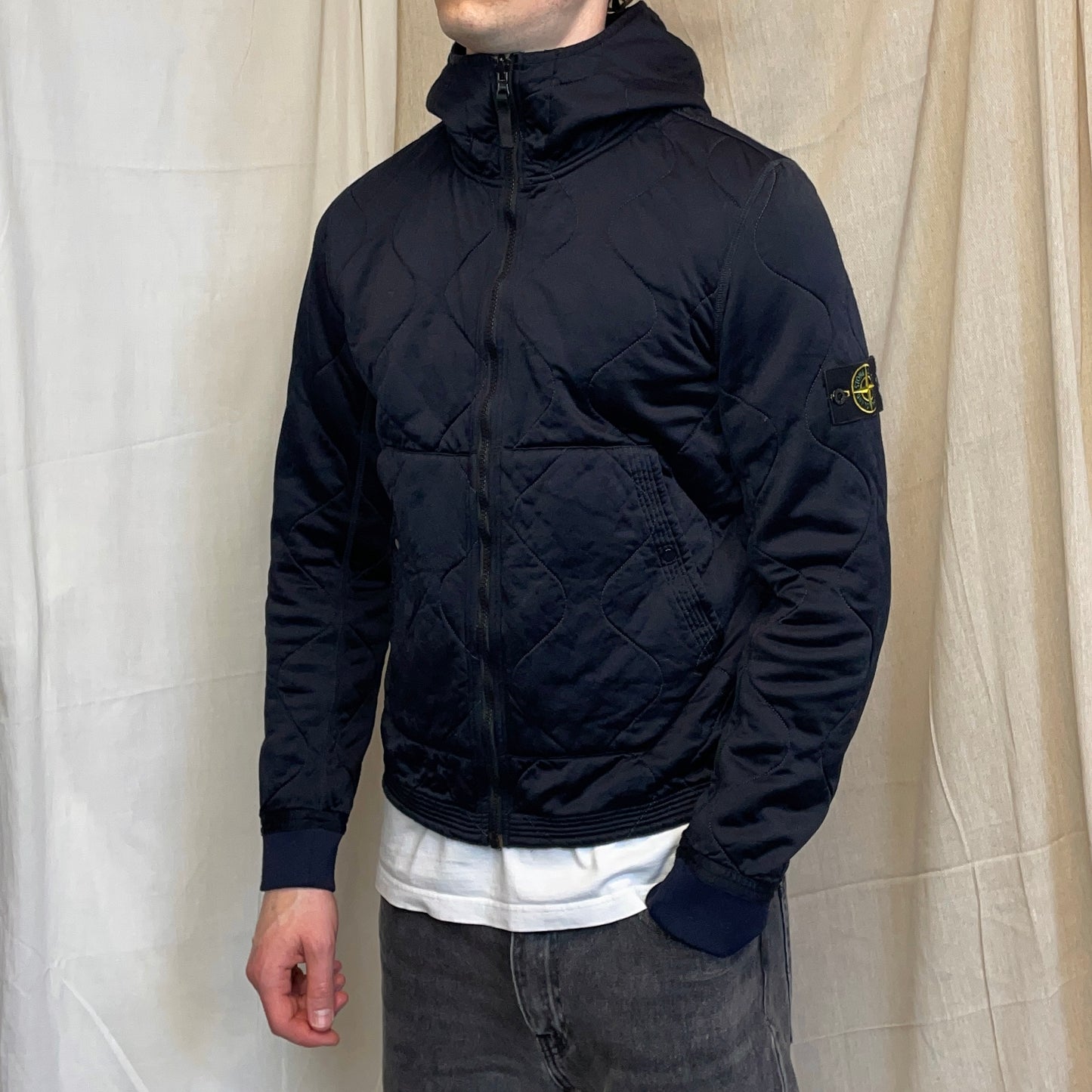 Stone Island Navy Blue AW11 Presidents Nylon Hood Jacket