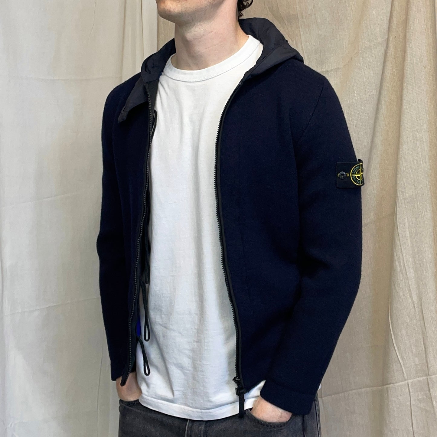 Stone Island Navy Blue AW11 Presidents Nylon Hood Jacket