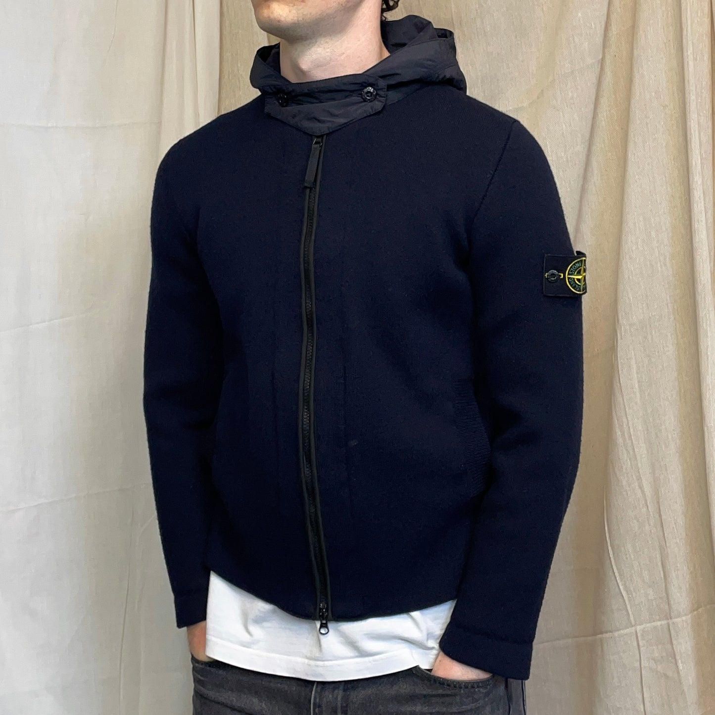 Stone Island Navy Blue AW11 Presidents Nylon Hood Jacket