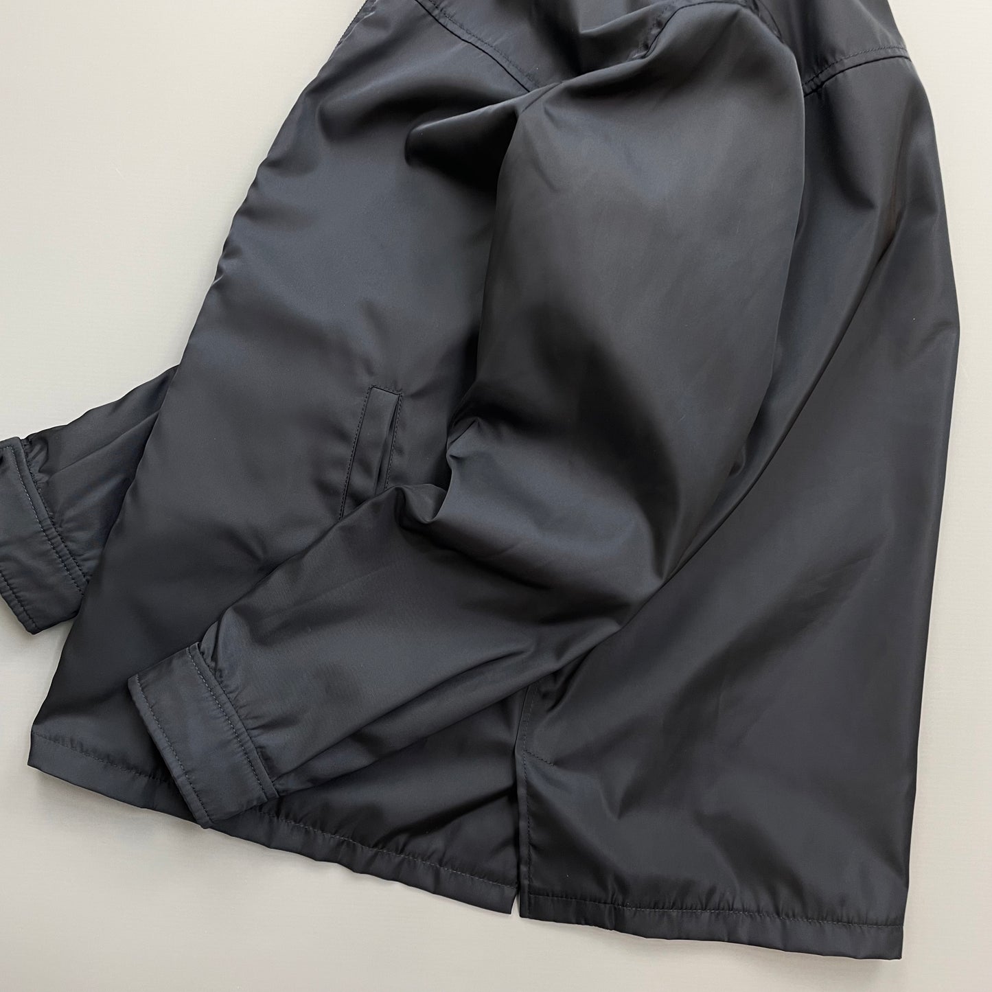 Prada Navy Nylon Overshirt Zip-Through Jacket