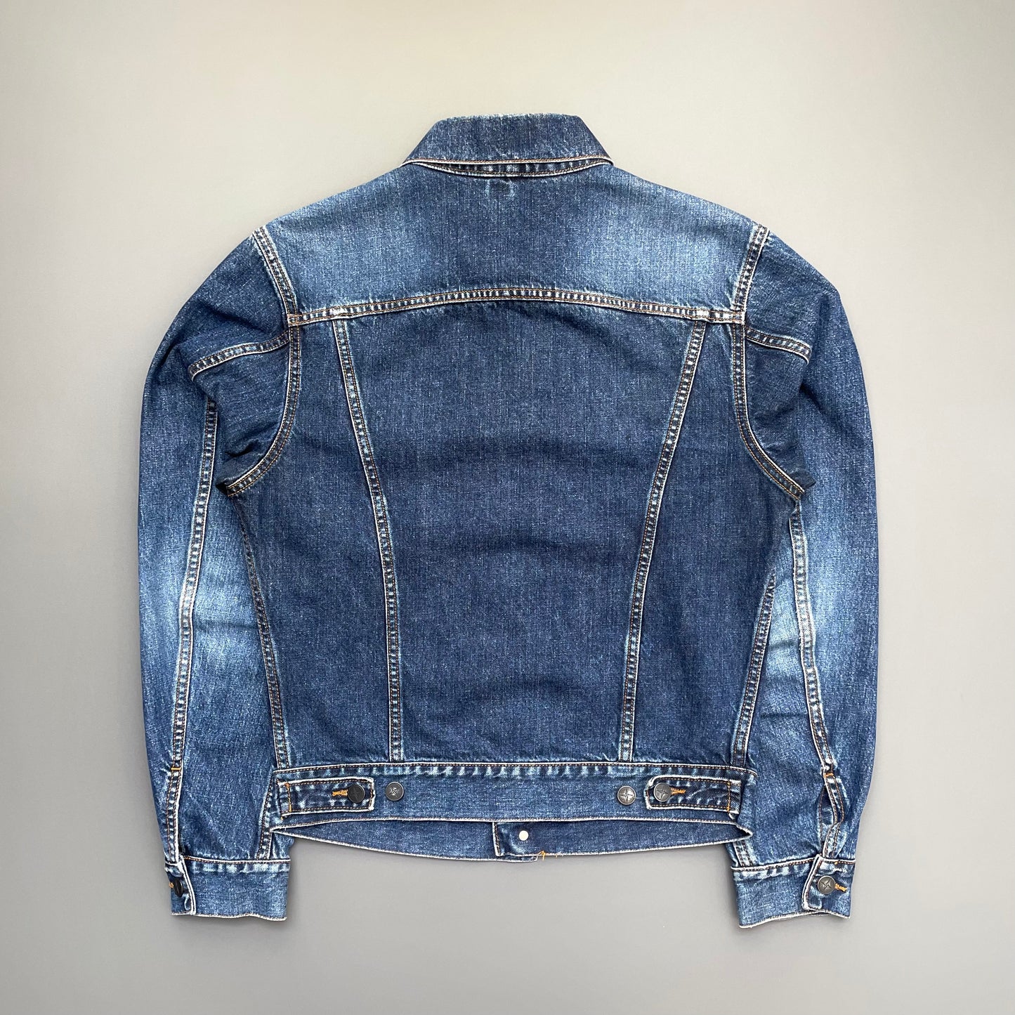 Stone Island Denims Navy 00s Denim Trucker Jacket