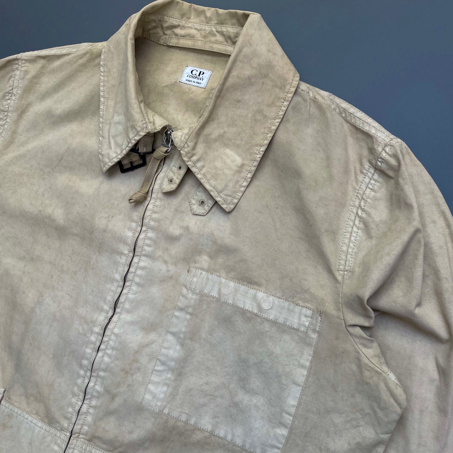 C.P. Company Beige SS03 Wax Harrington Jacket