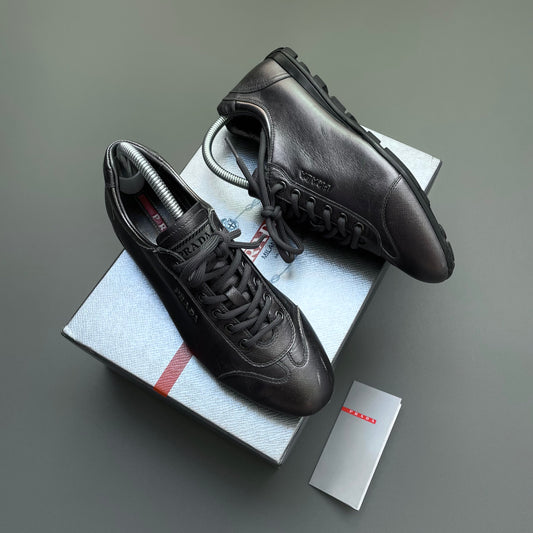 Prada Sport Purple Grey 2009 Women's Saffiano Lux I Trainers
