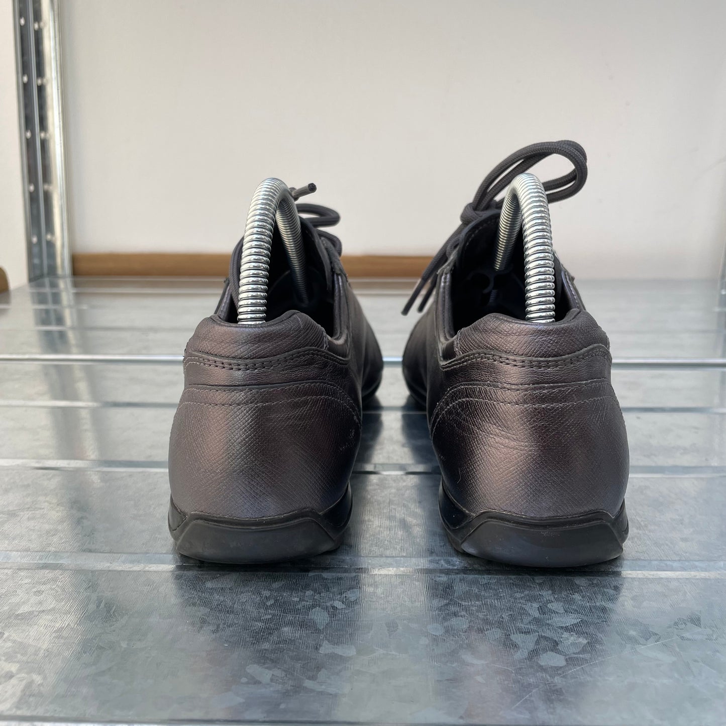 Prada Sport Purple Grey 2009 Women's Saffiano Lux I Trainers