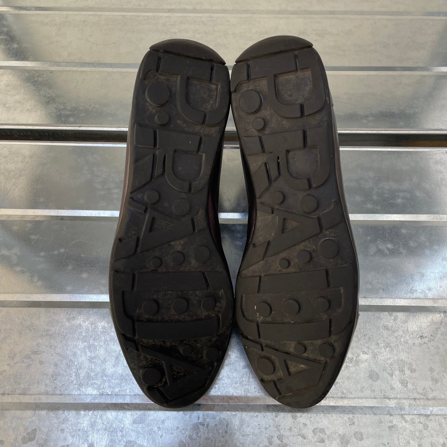 Prada Sport Purple Grey 2009 Women's Saffiano Lux I Trainers