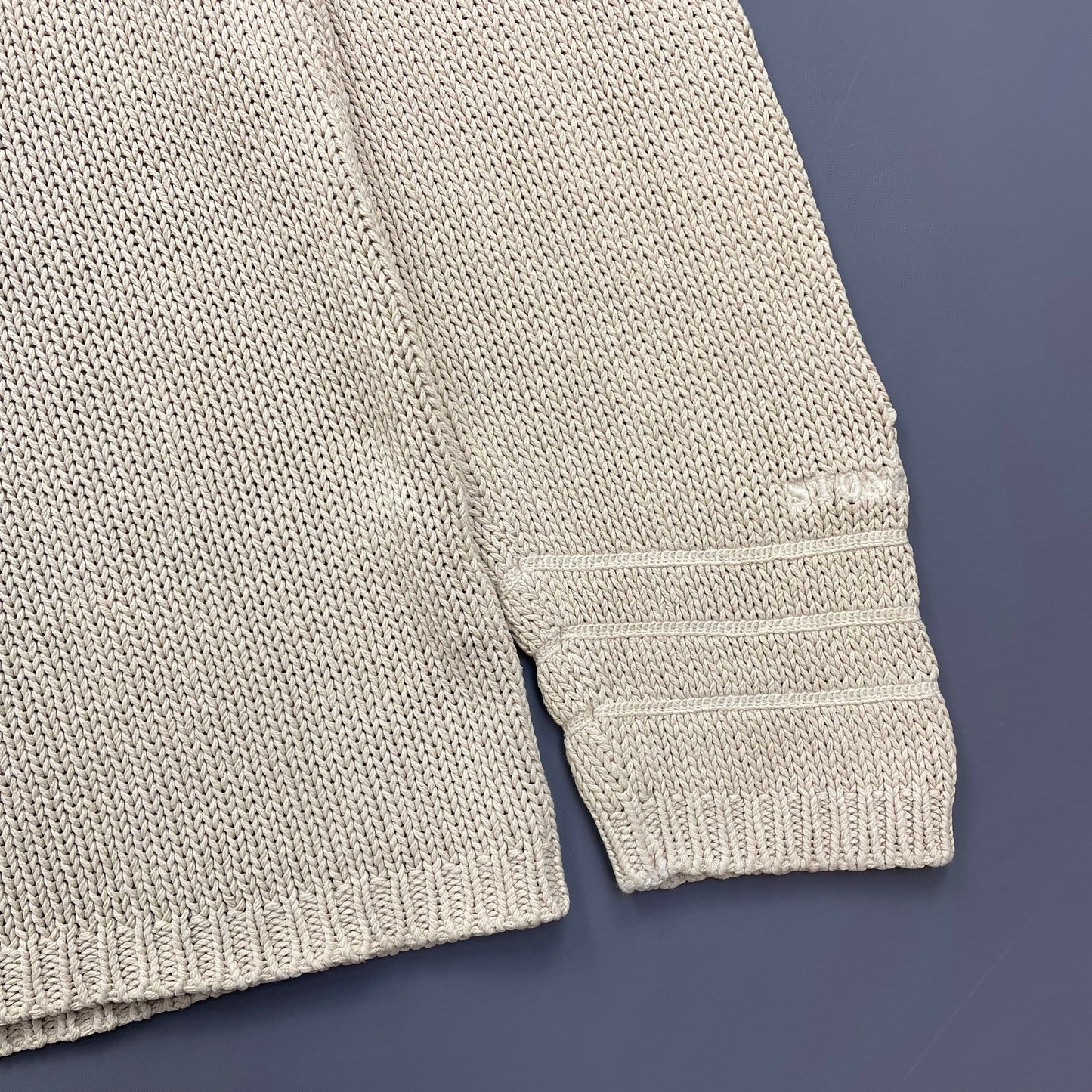 Stone Island Cream SS98 Midweight Knit Crewneck Jumper
