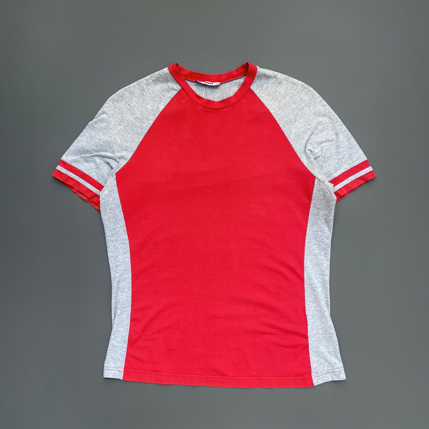 Prada Sport Grey & Red 00s Athletic T-Shirt