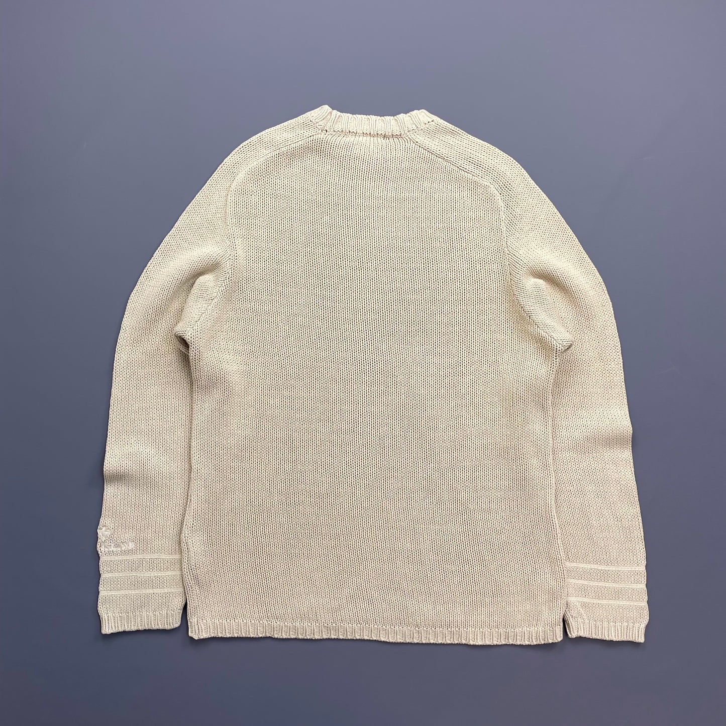 Stone Island Cream SS98 Midweight Knit Crewneck Jumper