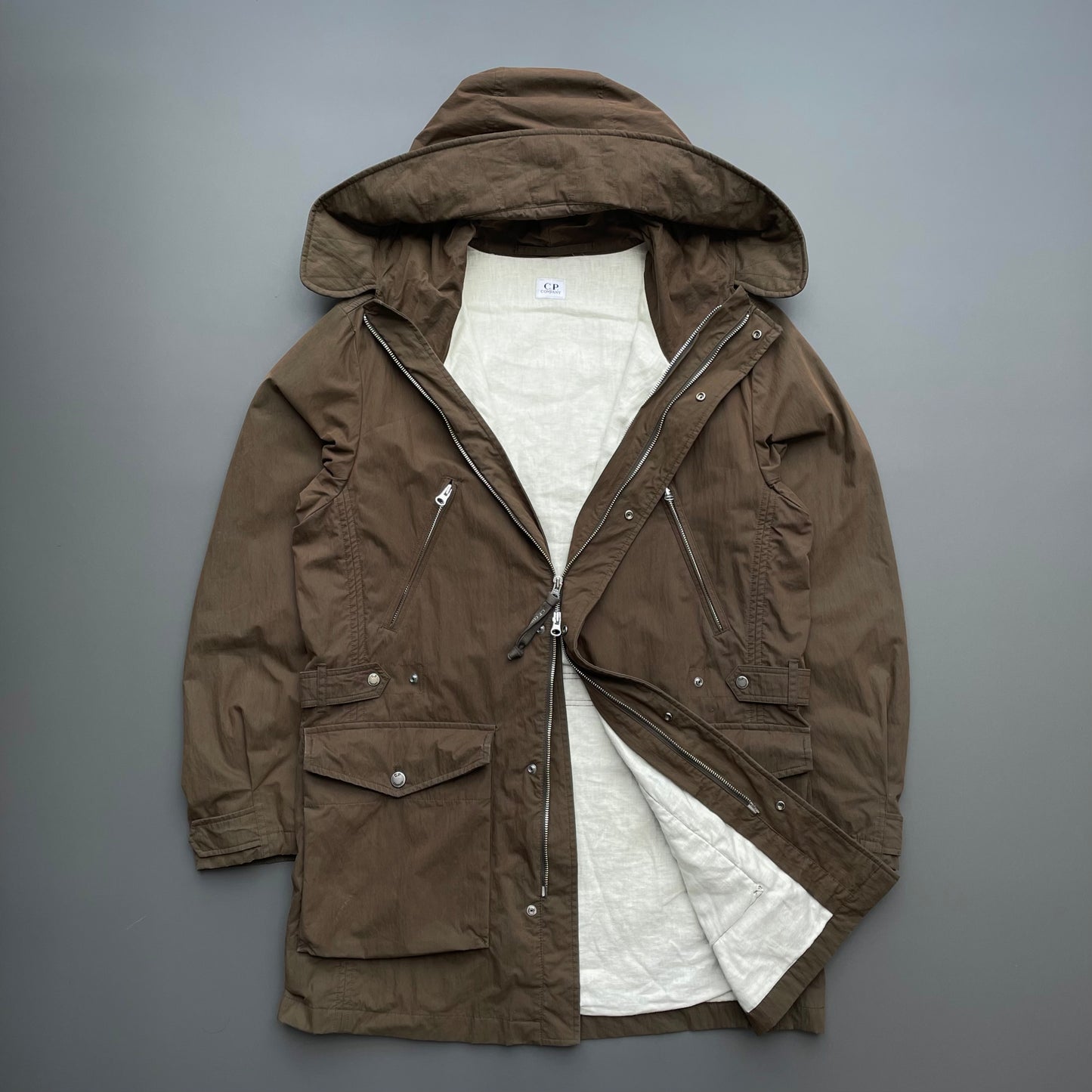 C.P. Company Brown AW05 3-in-1 Piuma D'oca Goose Down Liner Parka Jacket