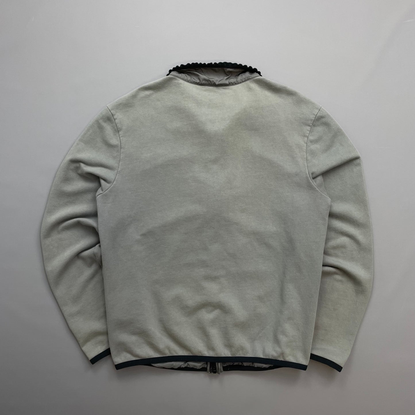 Prada Sport Grey 2016 Nylon Torso Zip-Through Lightweight Jacket