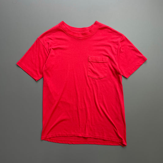 Vintage Red 80s US Pocket T-Shirt